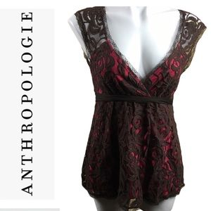 Anthropologie  Weston Wear Lace Sleeveless Top